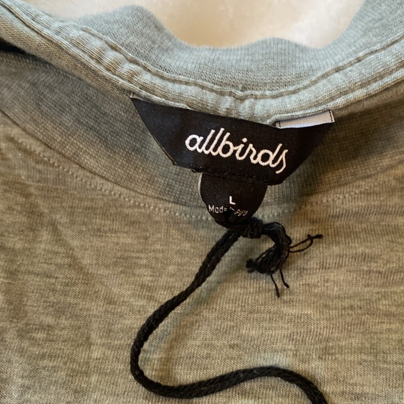 Allbirds sea Long Sleeve Tee in Hazy Pine Sz L - Picture 4 of 7